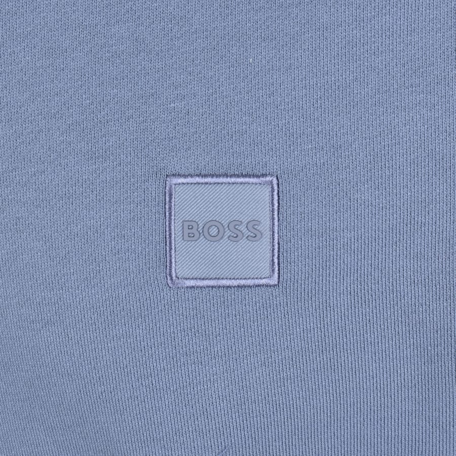 Image number 3 for BOSS Zetrust Quarter Zip Sweatshirt Blue