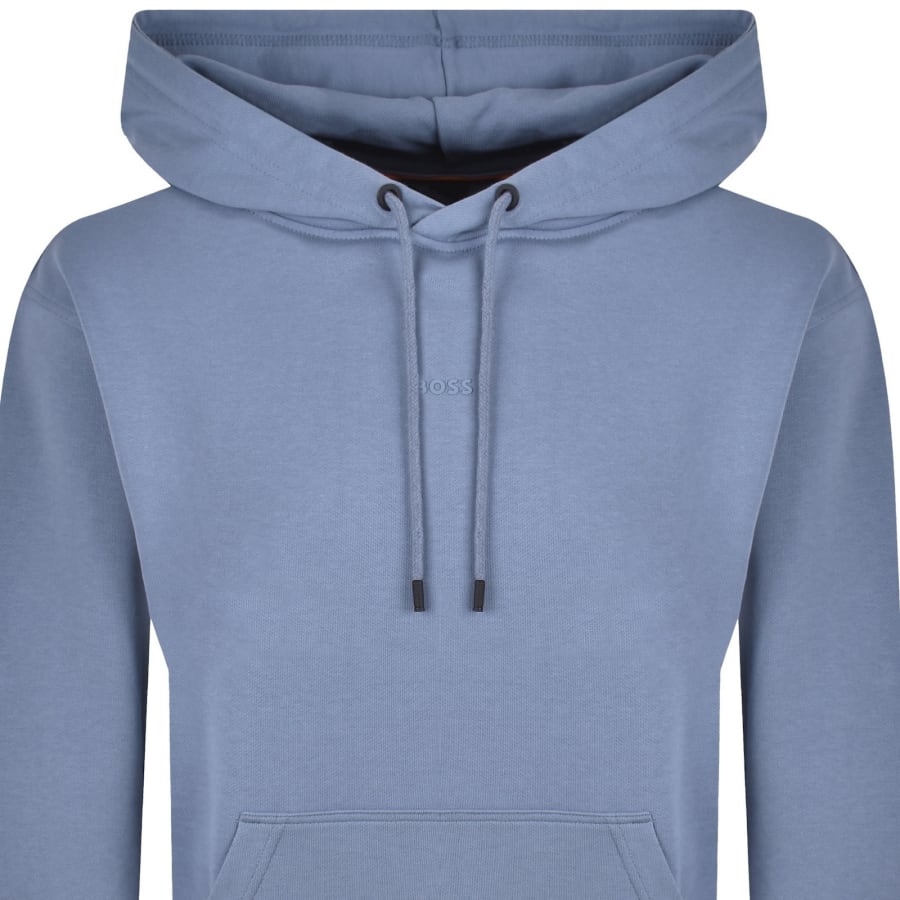 Image number 2 for BOSS Wetalk Pullover Hoodie Blue
