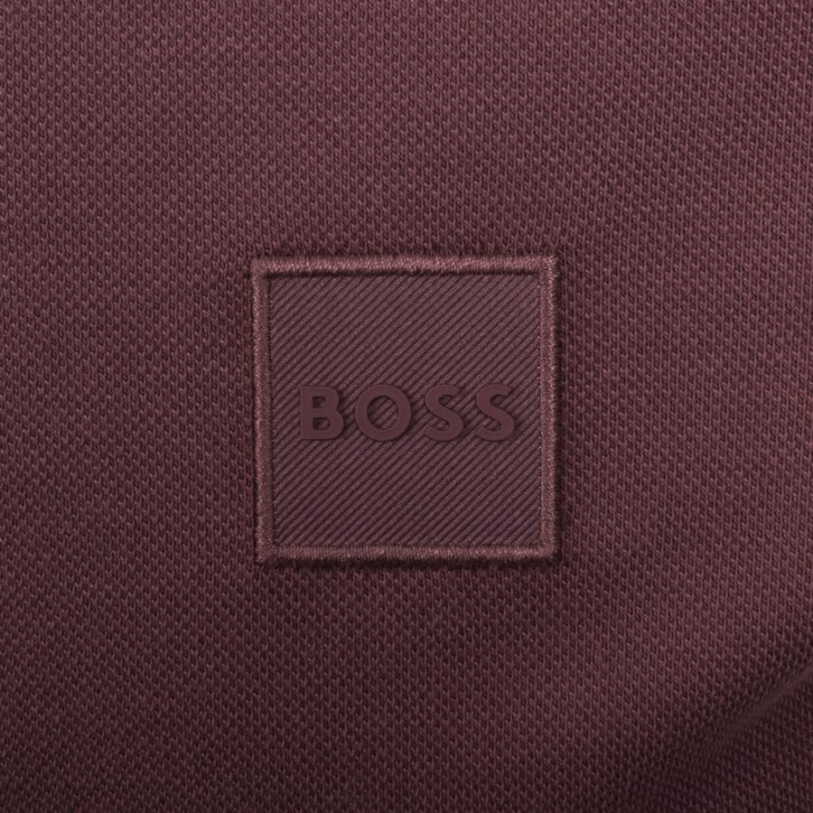 Image number 3 for BOSS Passenger Polo T Shirt Burgundy