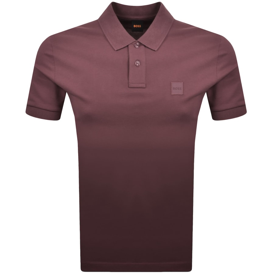 Image number 1 for BOSS Passenger Polo T Shirt Burgundy