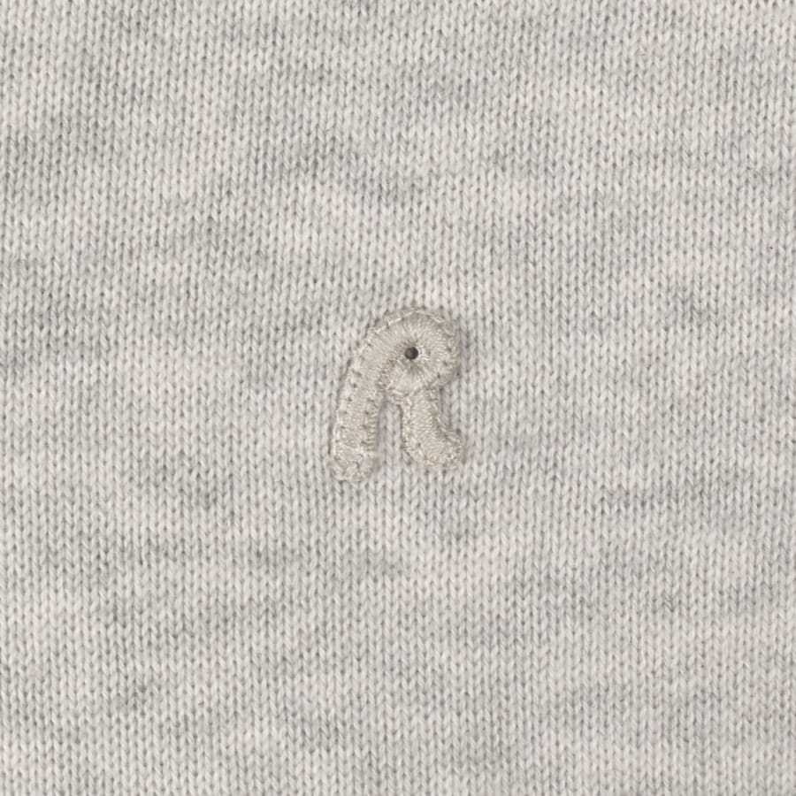 Image number 3 for Replay Crew Neck Knit Jumper Grey