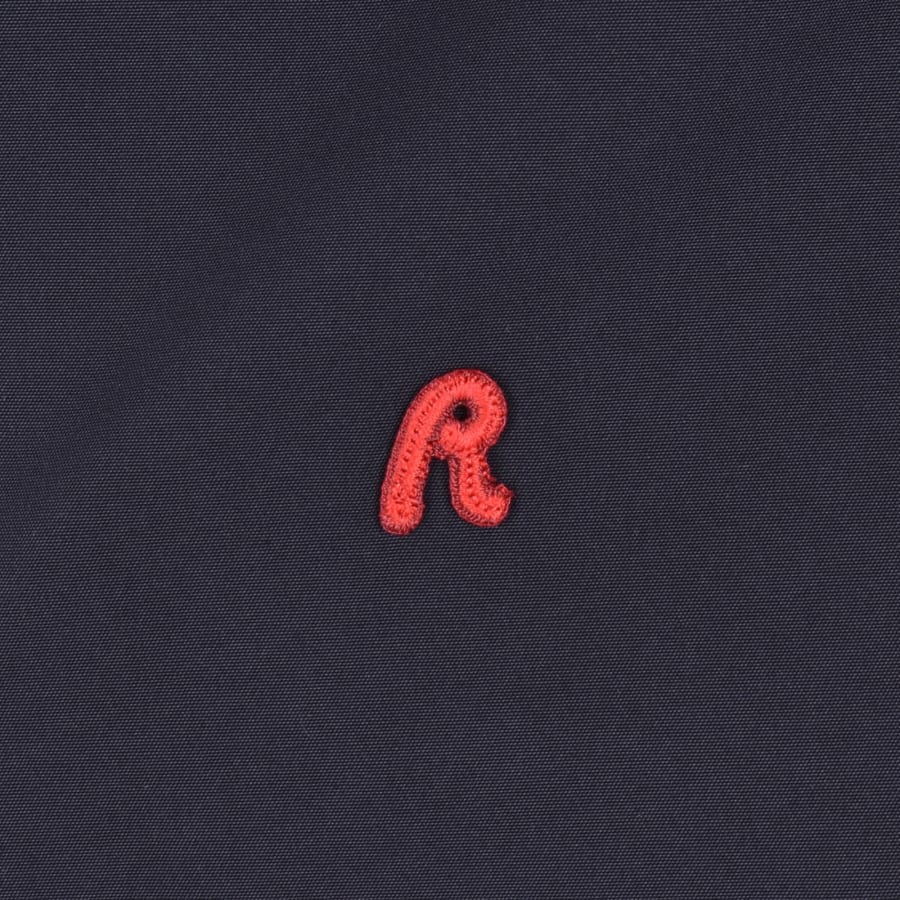 Image number 3 for Replay Hooded Logo Jacket Navy