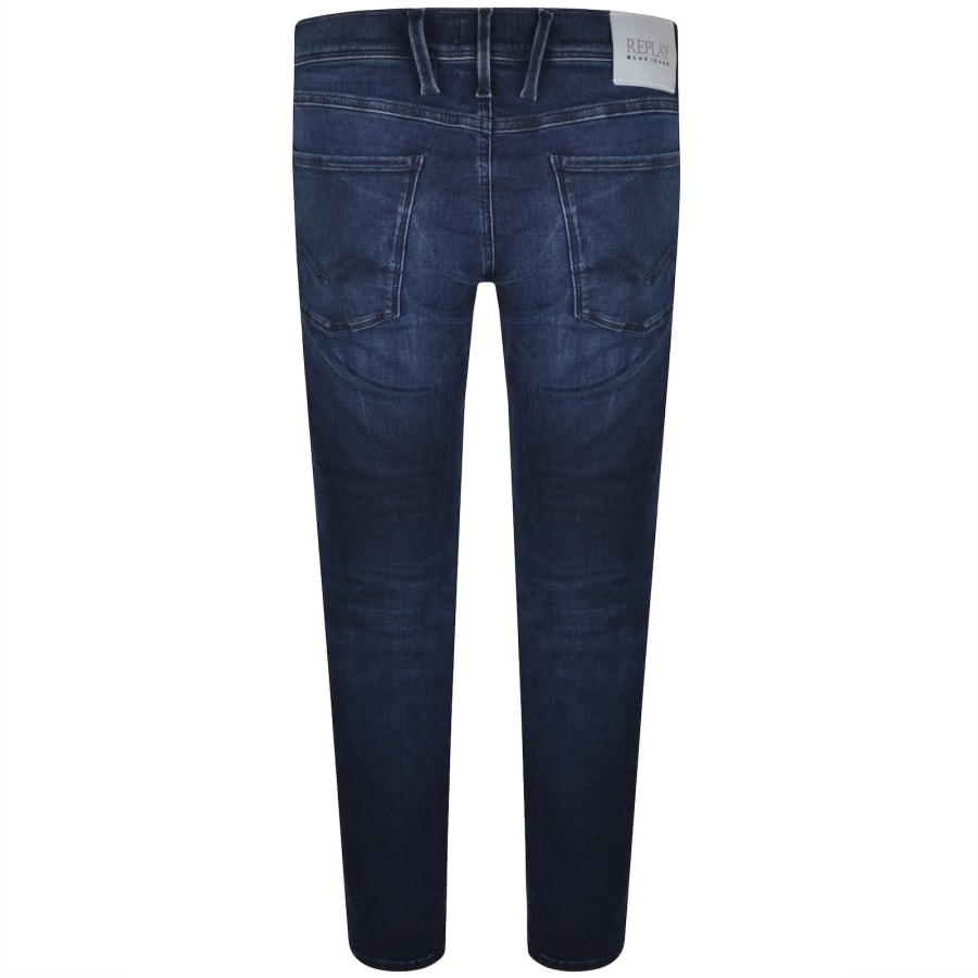 Image number 3 for Replay Anbass Hyperflex Jeans Blue