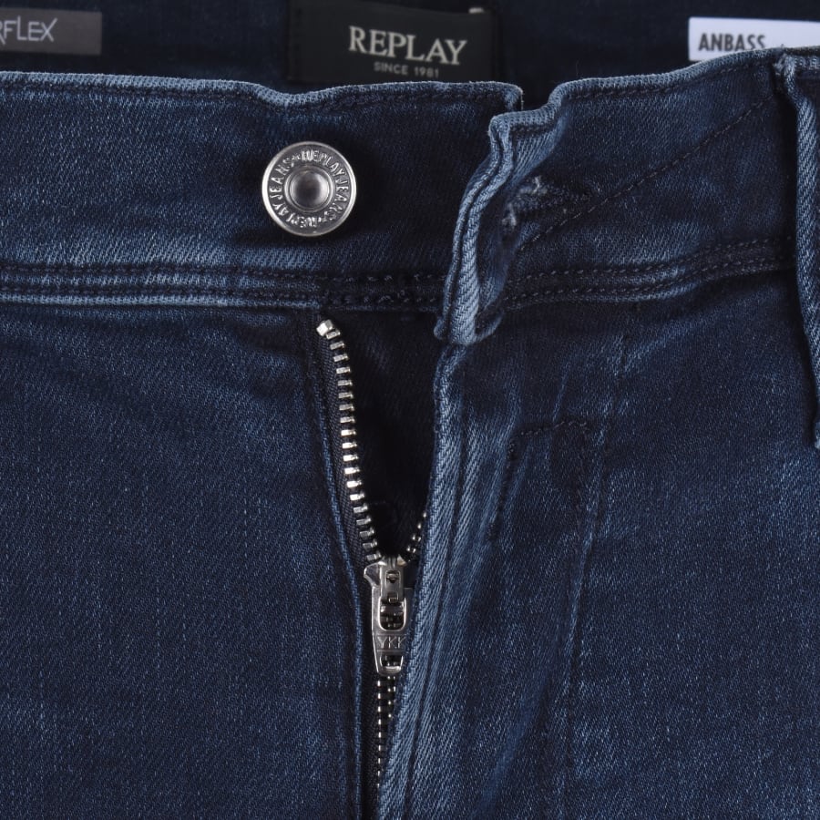 Image number 5 for Replay Anbass Hyperflex Jeans Blue