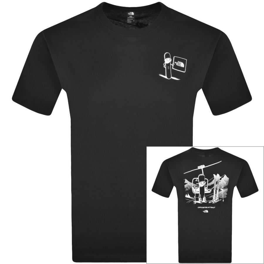 Image number 1 for The North Face Opposites Attract T Shirt Black
