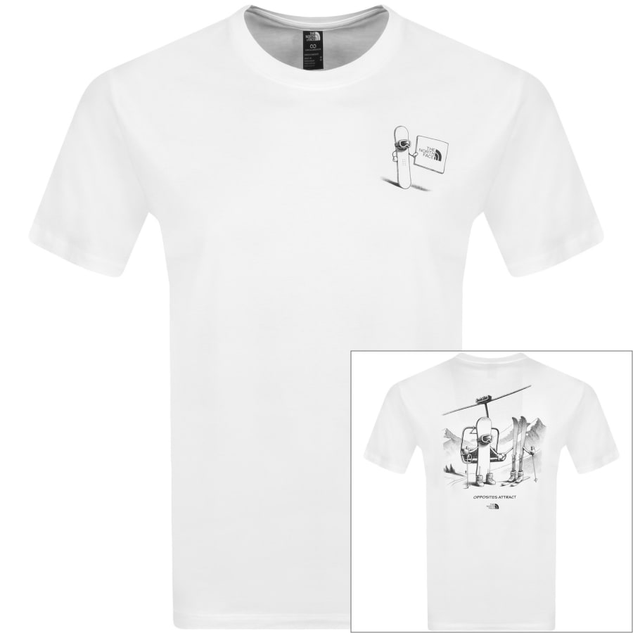 Image number 1 for The North Face Opposites Attract T Shirt White