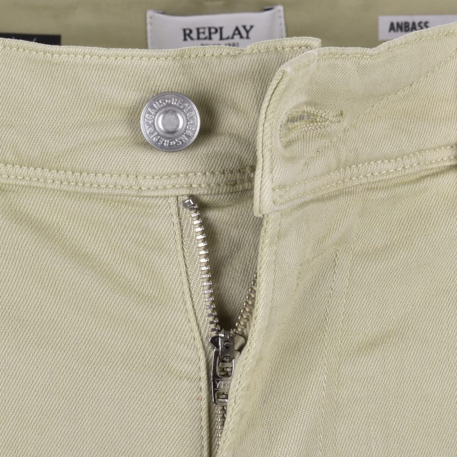 Image number 5 for Replay Anbass Hyperflex Jeans Beige
