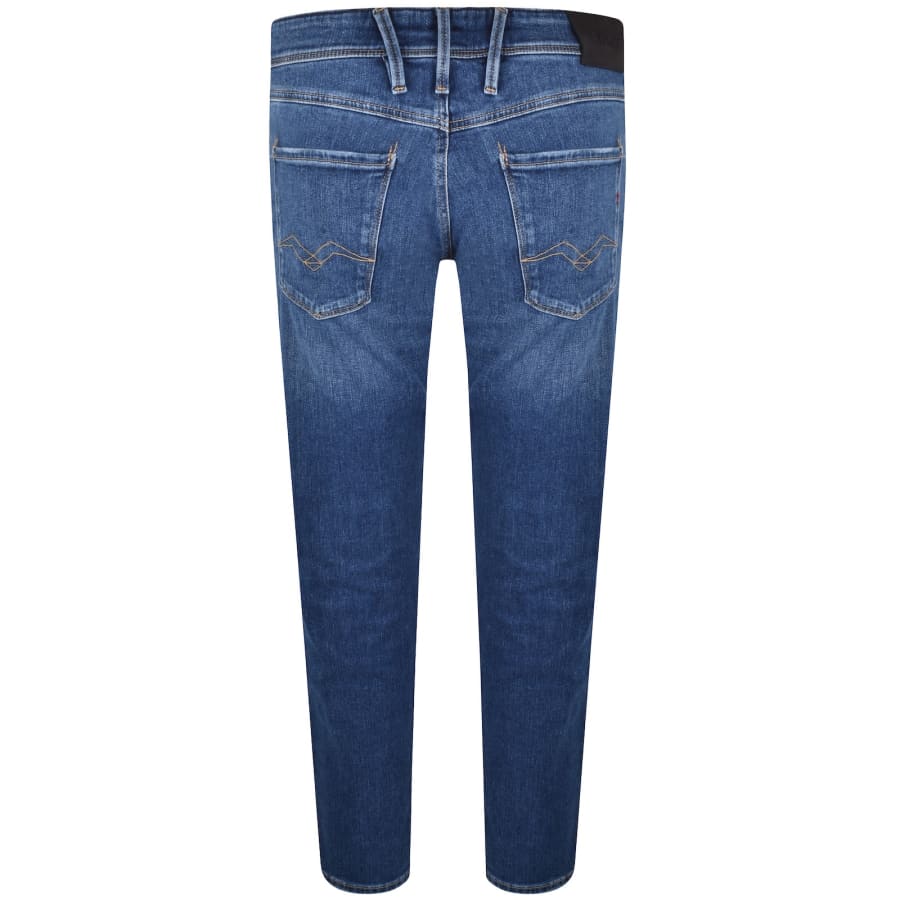 Image number 3 for Replay Anbass Hyperflex Jeans Blue