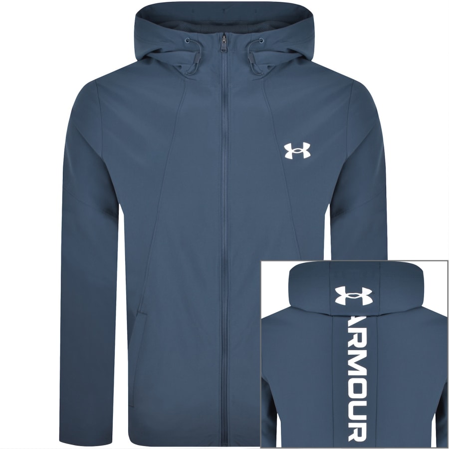 Image number 1 for Under Armour Tech Sport Jacket Navy