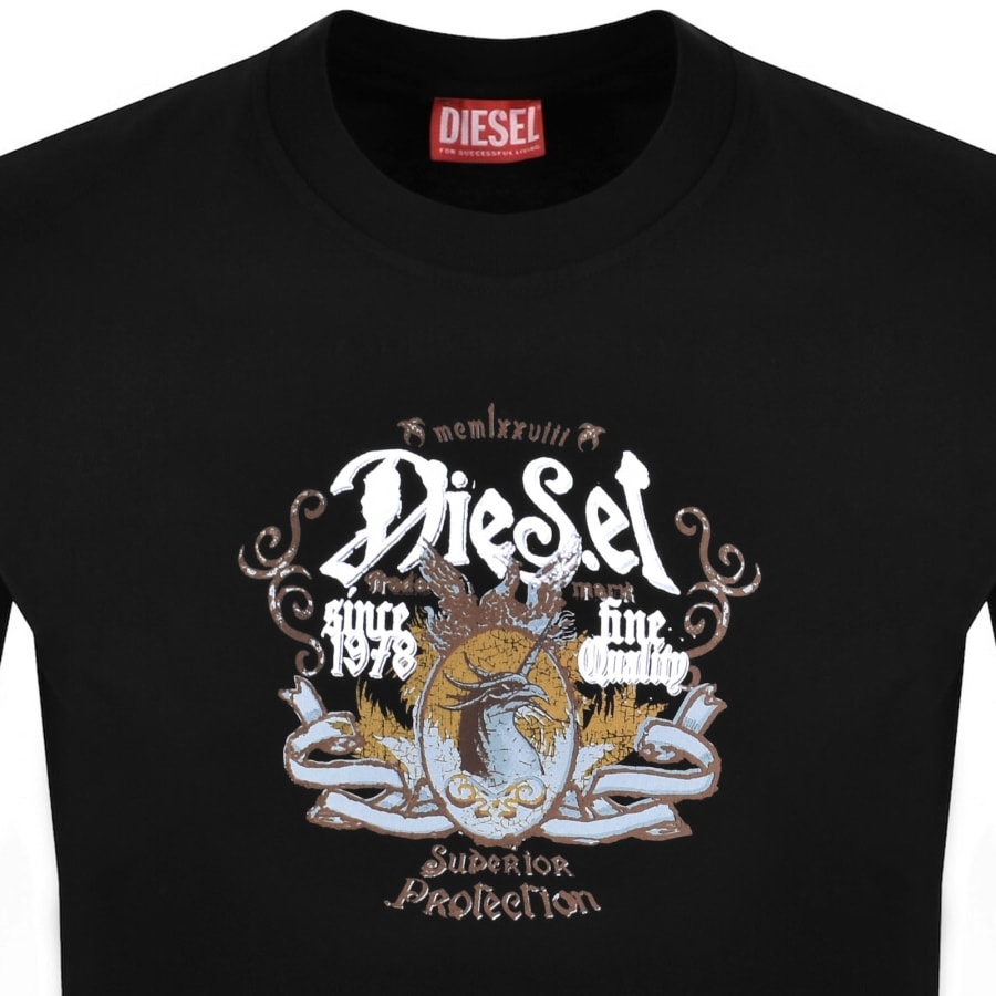 Image number 2 for Diesel T Adjust AA10 T Shirt Black