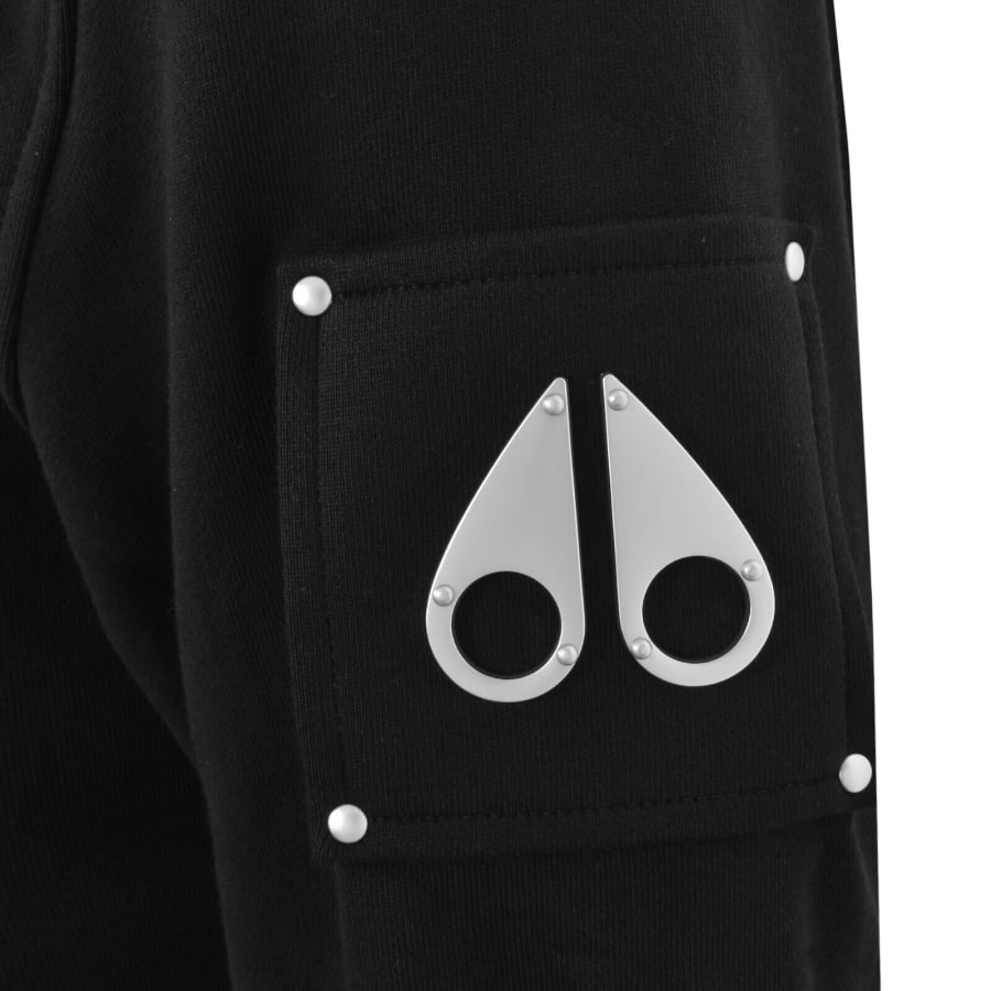 Image number 3 for Moose Knuckles Classic Bunny Hoodie Black
