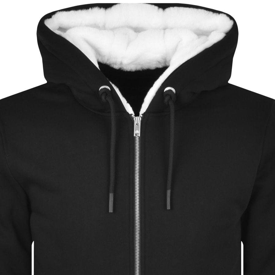 Image number 3 for Moose Knuckles Classic Bunny Hoodie Black