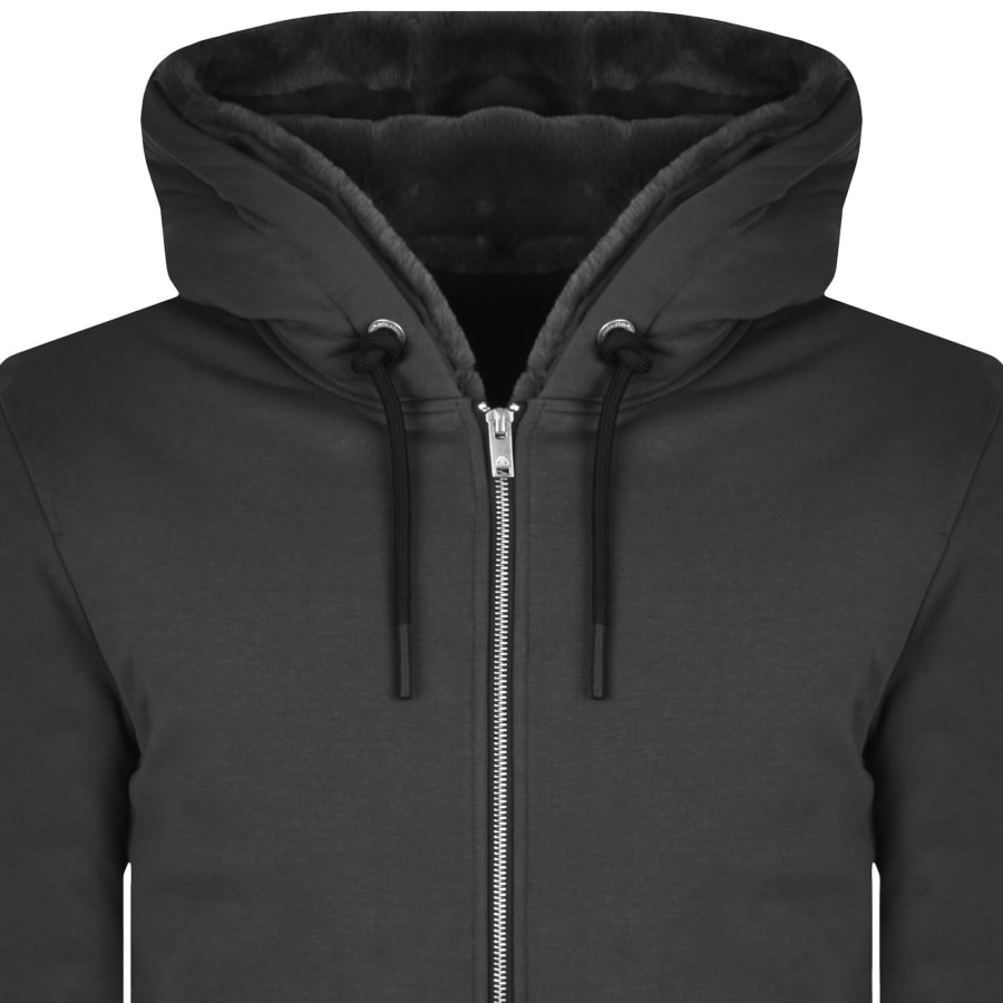 Image number 3 for Moose Knuckles Classic Bunny Hoodie Grey