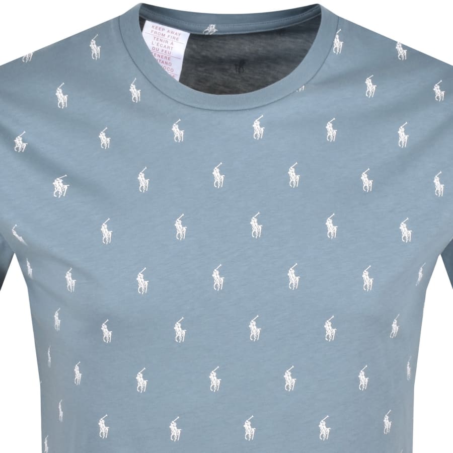 Image number 2 for Ralph Lauren Lounge Crew Neck T Shirt Blue
