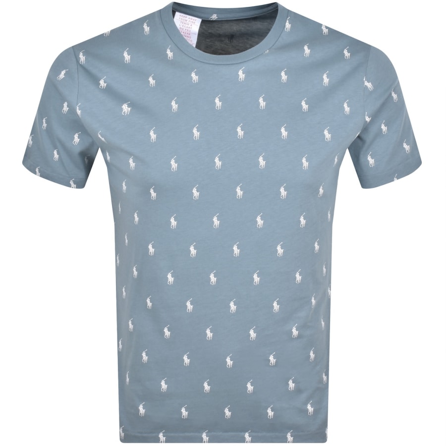Image number 1 for Ralph Lauren Lounge Crew Neck T Shirt Blue