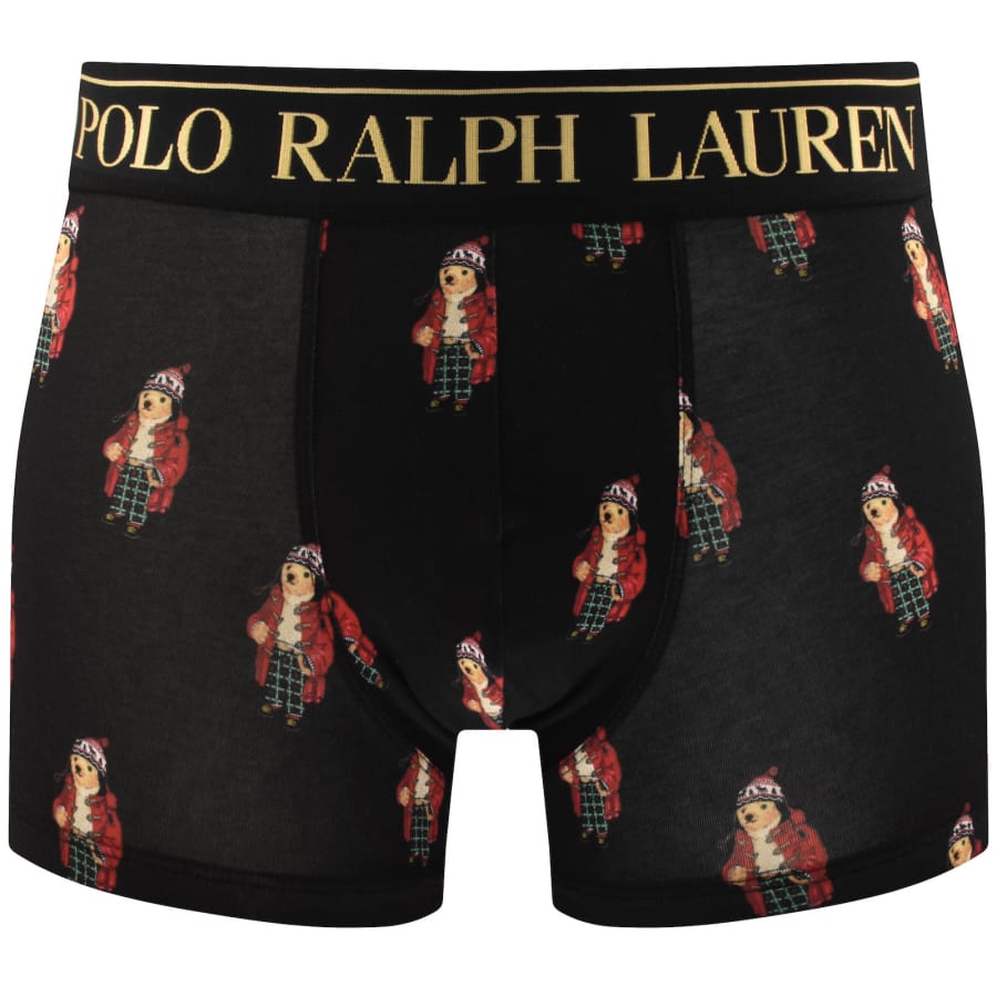 Image number 3 for Ralph Lauren Underwear 2 Pack Trunks Black
