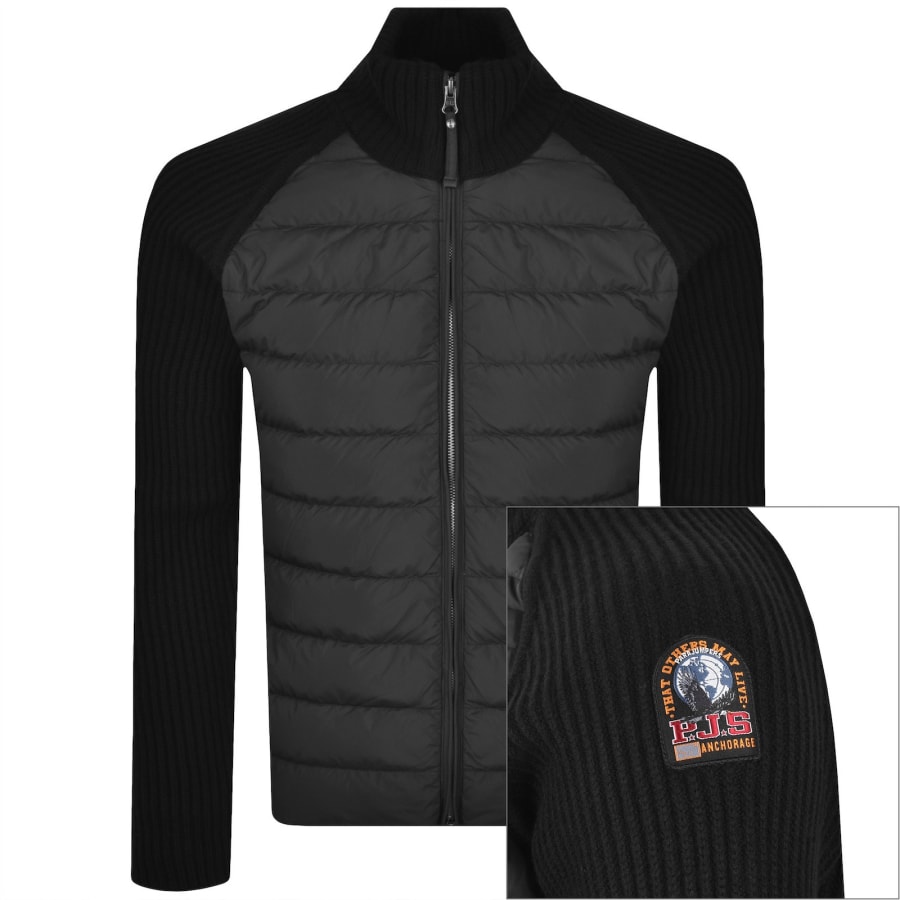 Image number 1 for Parajumpers Olmo Mixed Sweatshirt Black
