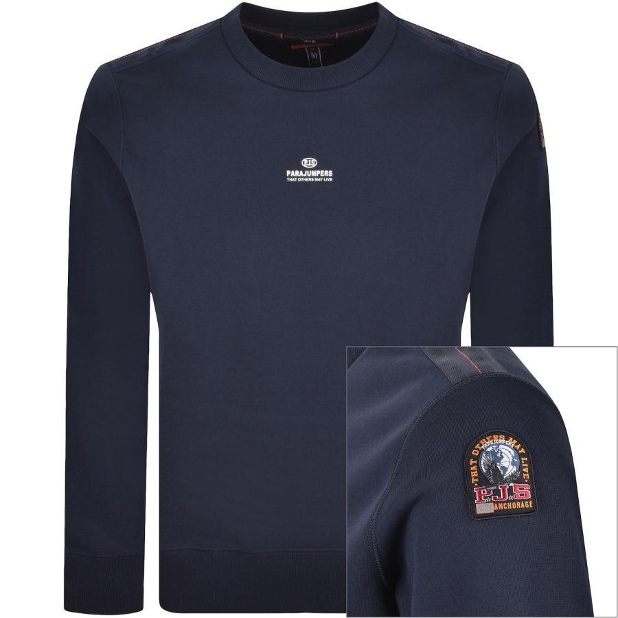 Image number 1 for Parajumpers Fergus Sweatshirt Navy