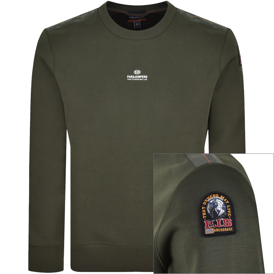 Image number 1 for Parajumpers Fergus Sweatshirt Green