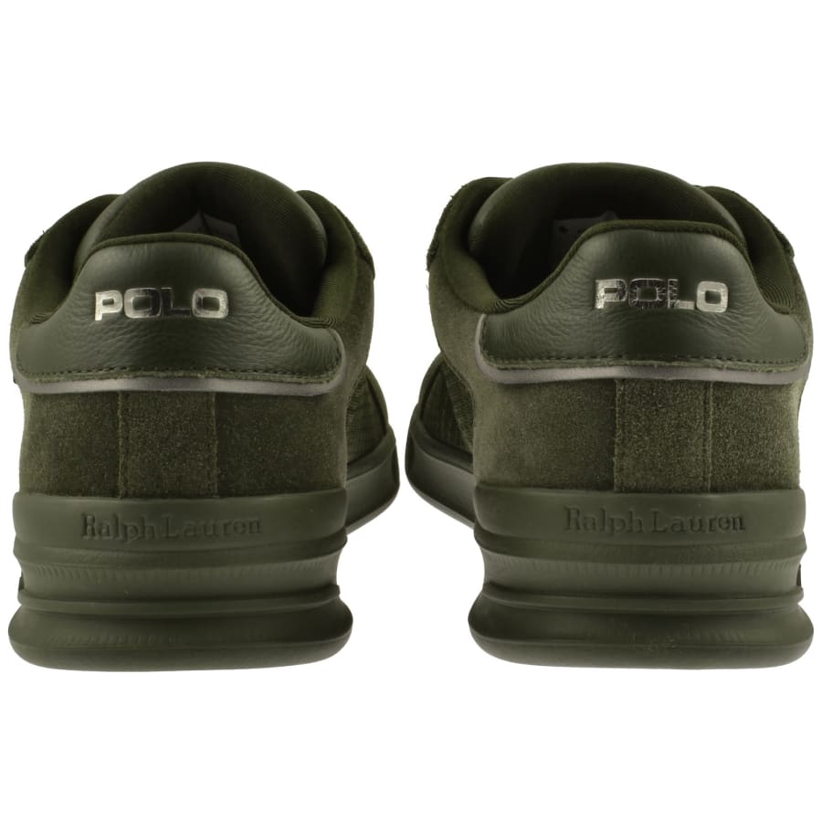 Image number 2 for Ralph Lauren Polo Low Top Trainers Green
