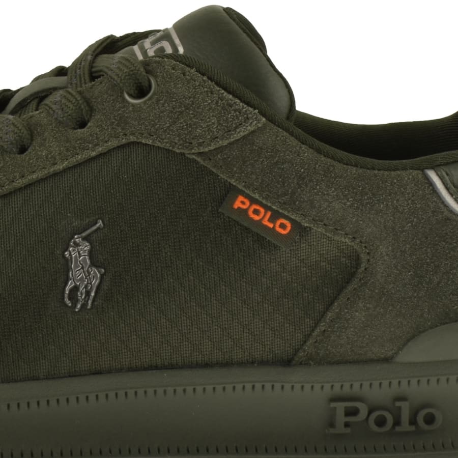 Image number 4 for Ralph Lauren Polo Low Top Trainers Green