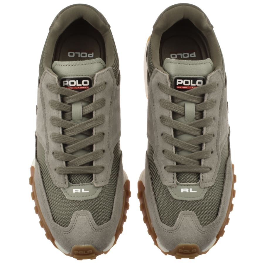 Image number 3 for Ralph Lauren Eldridge Trainers Grey