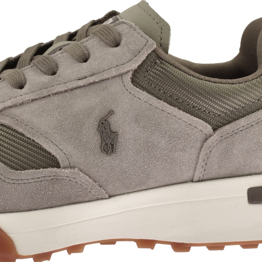 Image number 4 for Ralph Lauren Eldridge Trainers Grey