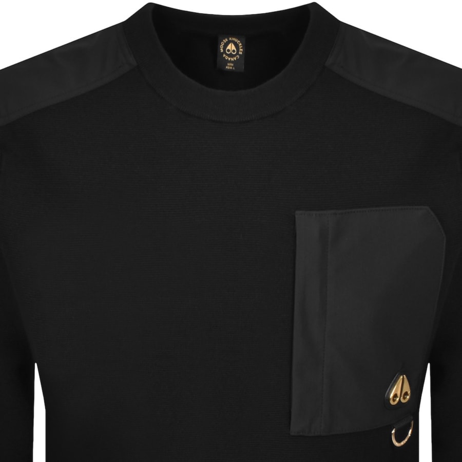 Image number 2 for Moose Knuckles Elowan Sweatshirt Black