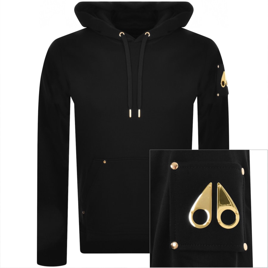 Image number 1 for Moose Knuckles Martense Hoodie Black