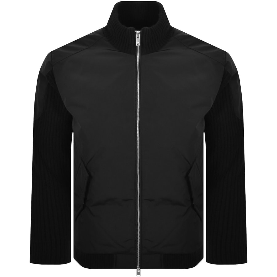 Image number 2 for Moose Knuckles Magnus Knit Hybrid Jacket Black