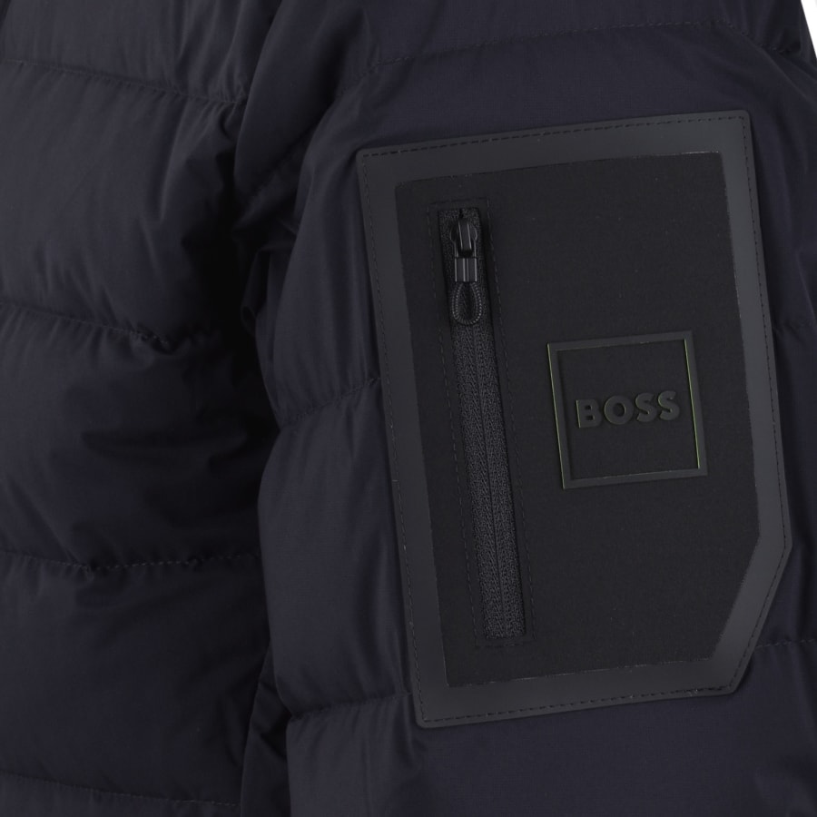 Image number 4 for BOSS Riplite Down Jacket Navy