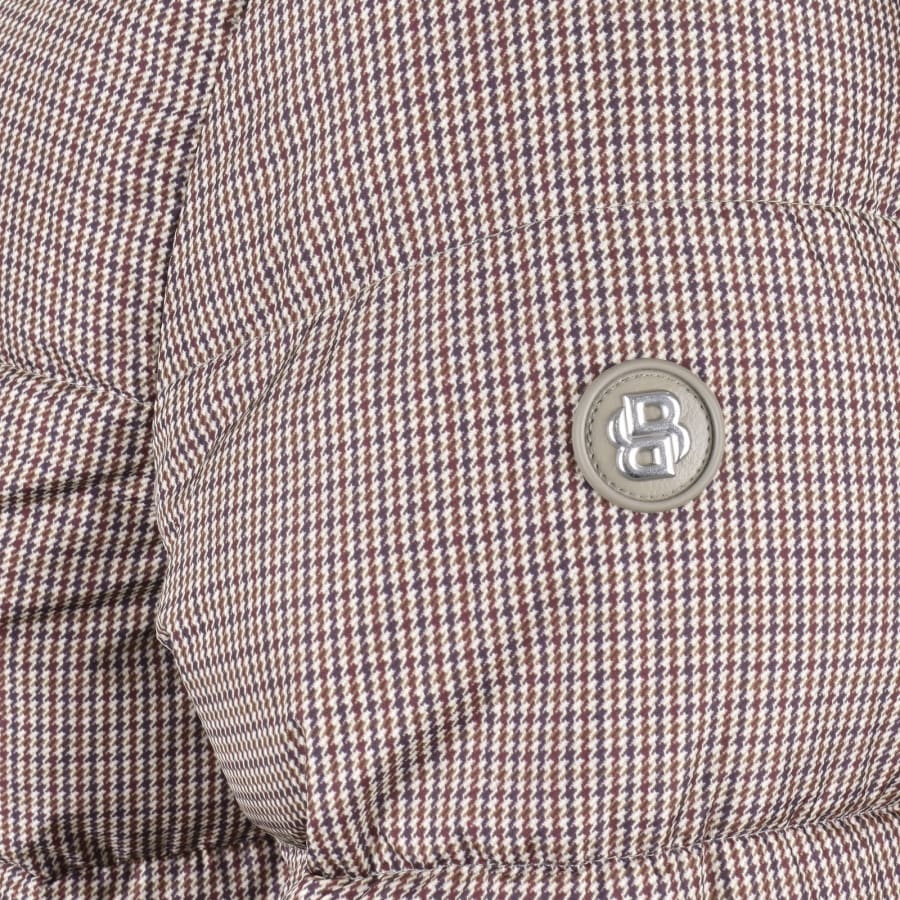 Image number 4 for BOSS Houndstooth Jacket Brown