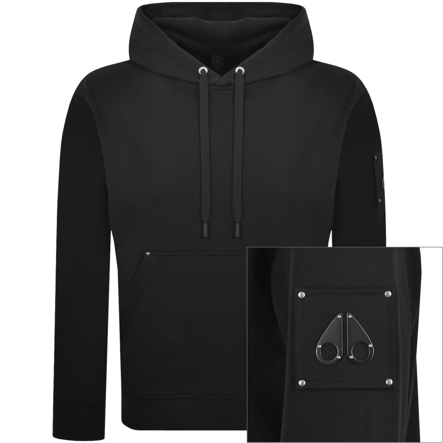 Image number 1 for Moose Knuckles Hartsfield Hoodie Black