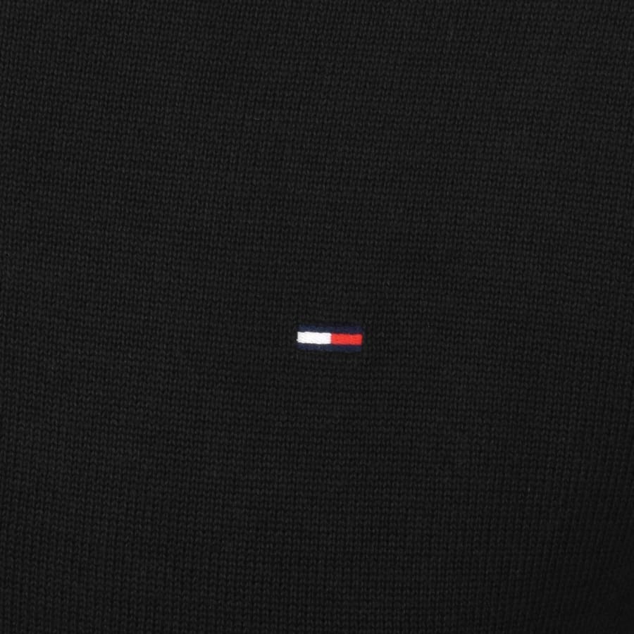 Image number 3 for Tommy Jeans Quarter Zip Knit Jumper Black