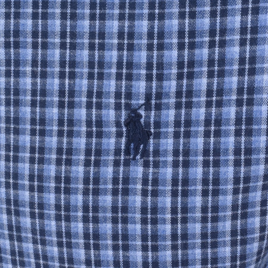 Image number 3 for Ralph Lauren Check Long Sleeve Shirt Blue