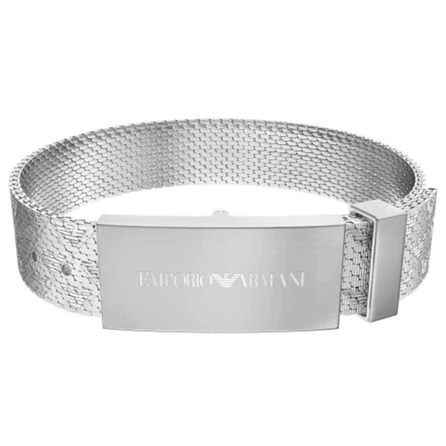 Image number 1 for Emporio Armani Stainless Steel ID Bracelet Silver