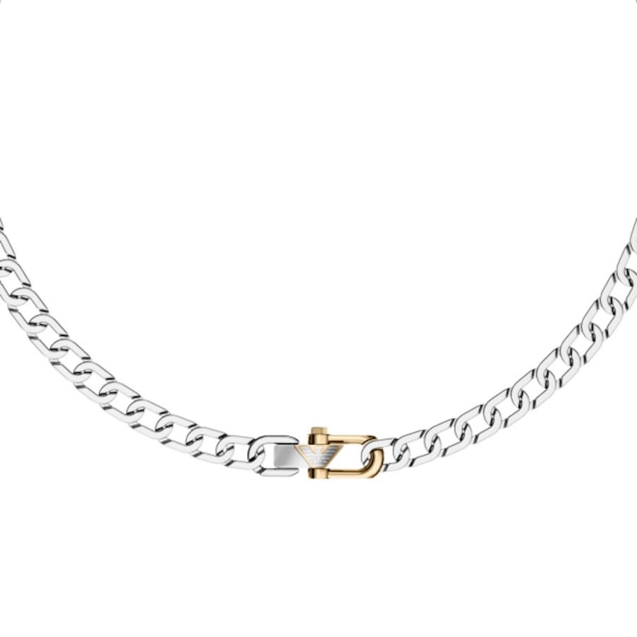 Image number 2 for Emporio Armani Stainless Steel Necklace Silver