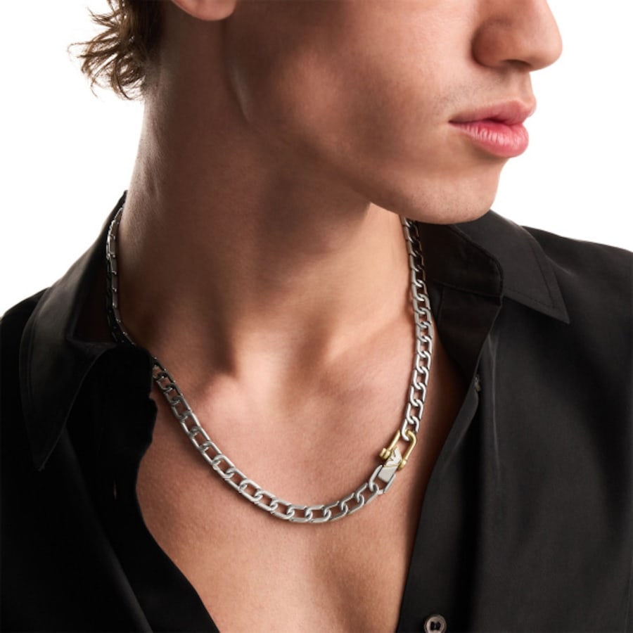 Image number 3 for Emporio Armani Stainless Steel Necklace Silver