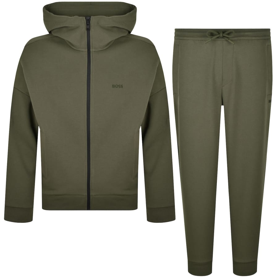 Image number 1 for BOSS Tracksuit Set Green