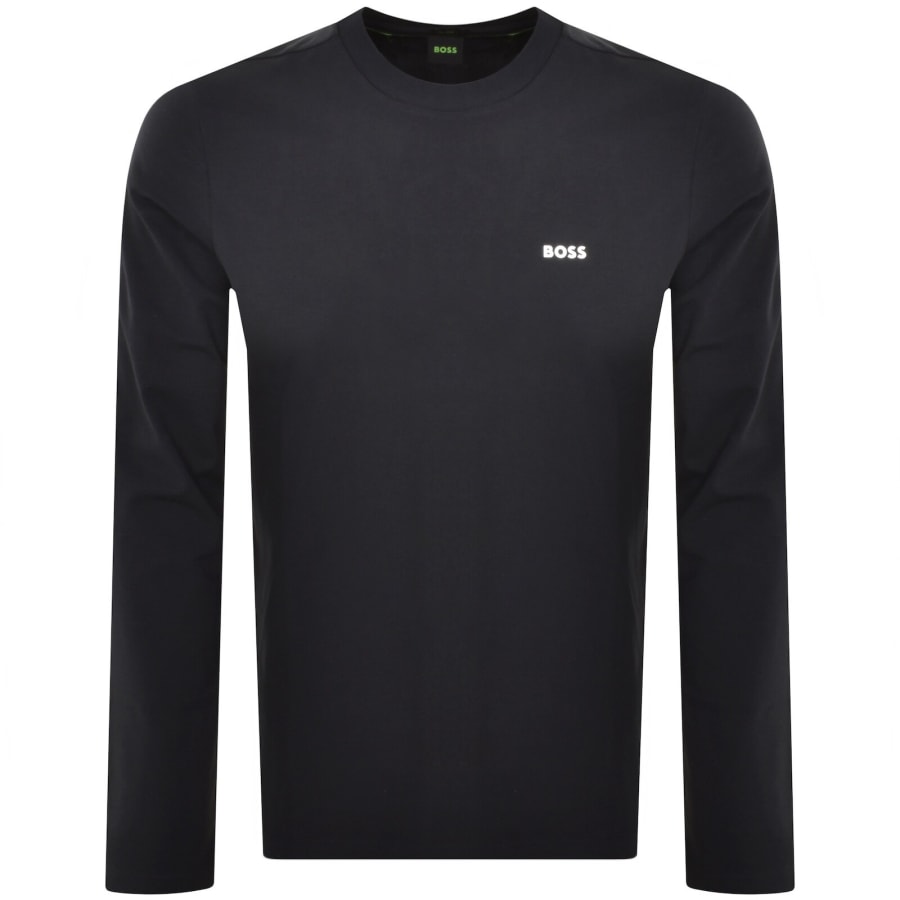 Image number 1 for BOSS Long Sleeved T Shirt Navy