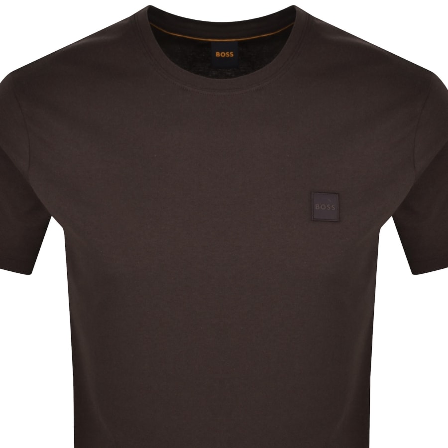 Image number 2 for BOSS Tales T Shirt Dark Brown