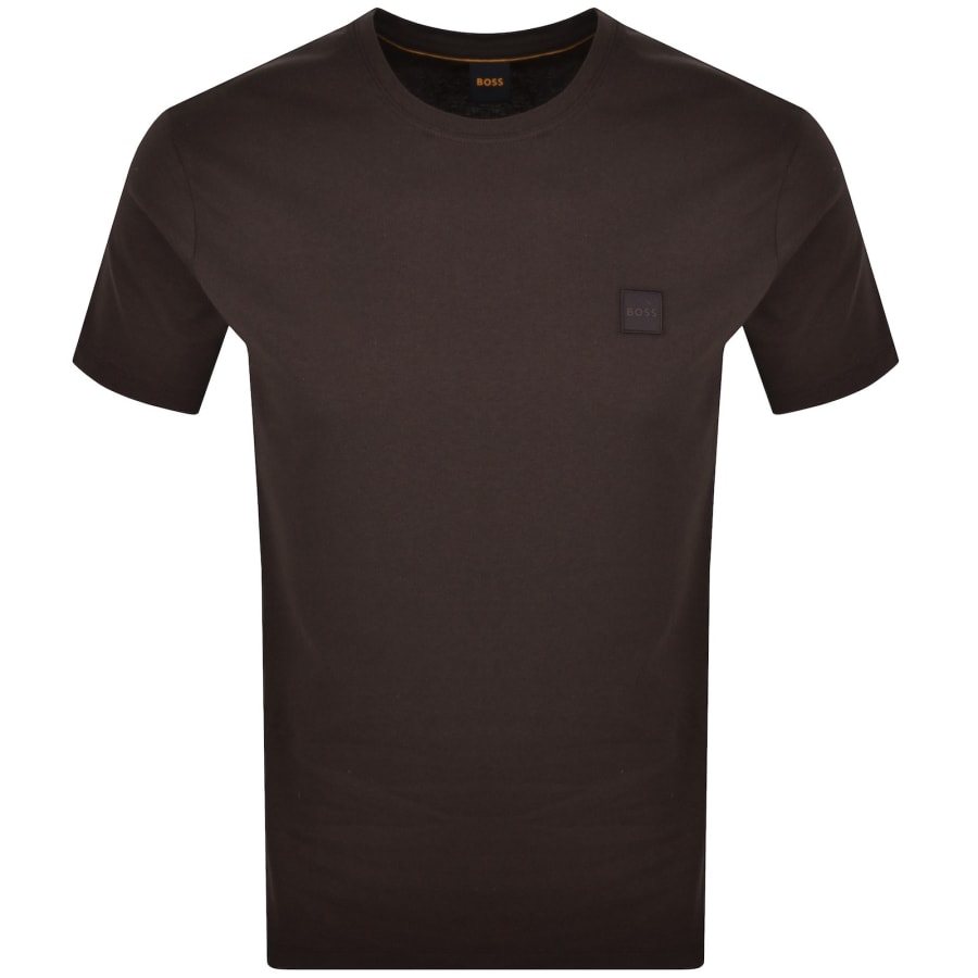 Image number 1 for BOSS Tales T Shirt Dark Brown
