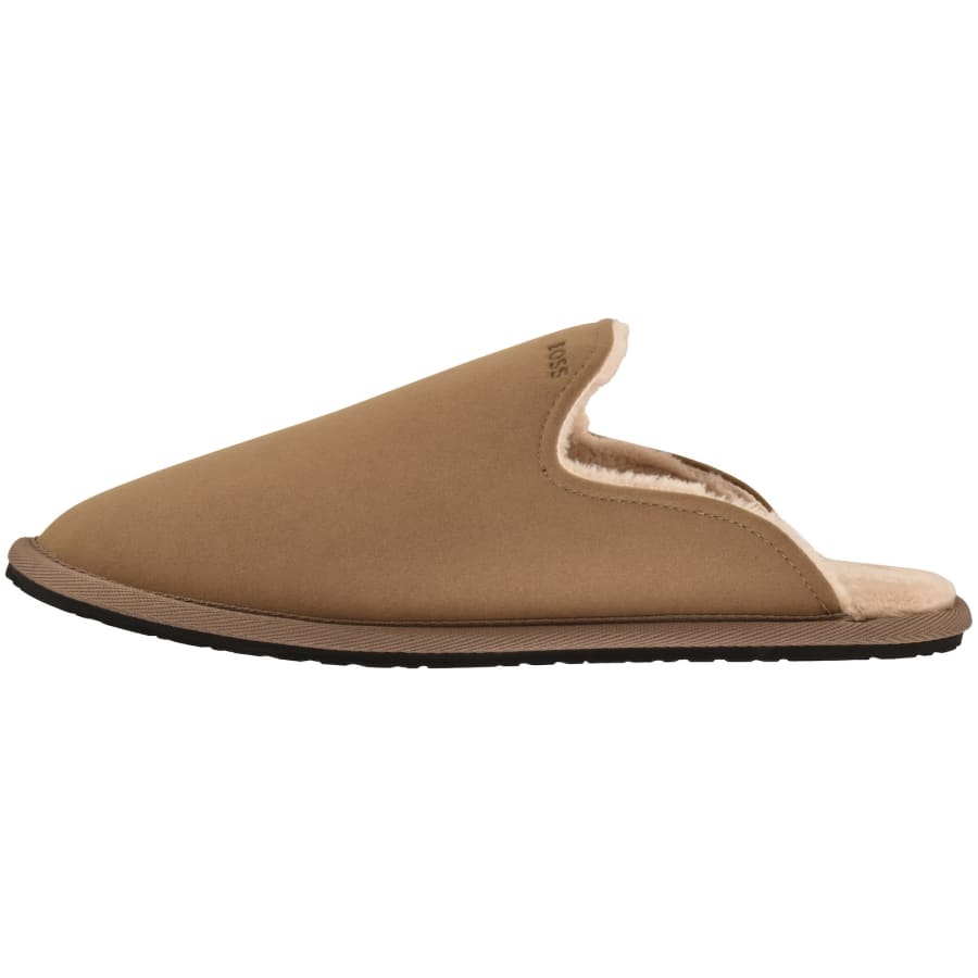 Image number 2 for BOSS Home Slippers Medium Beige