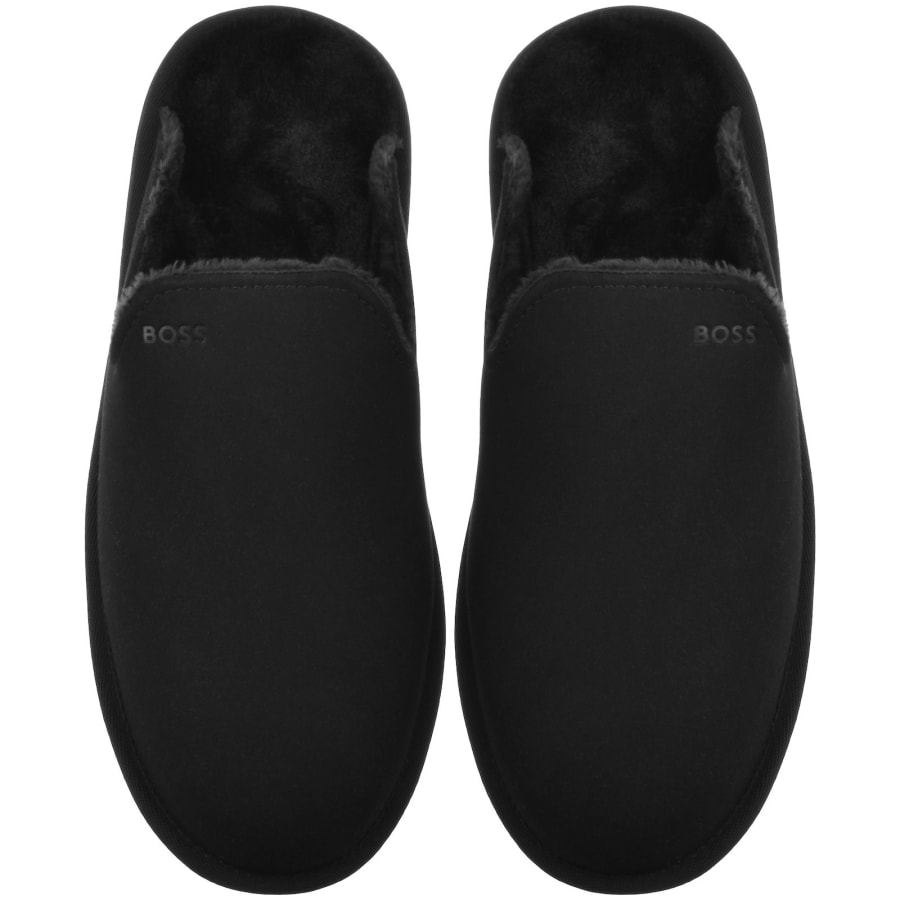 Image number 1 for BOSS Home Slippers Black