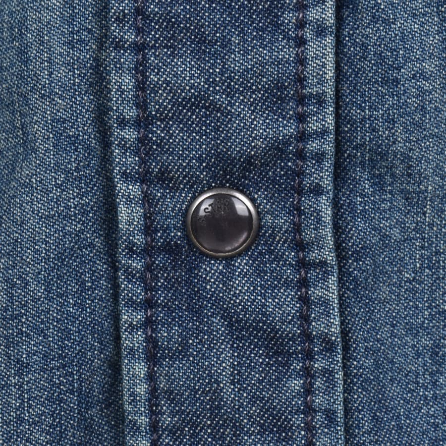Image number 4 for G Star Raw Dakota Regular Long Sleeved Shirt Blue