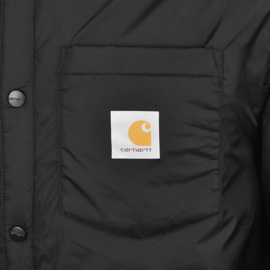 Image number 3 for Carhartt WIP Kandler Padded Overshirt Black