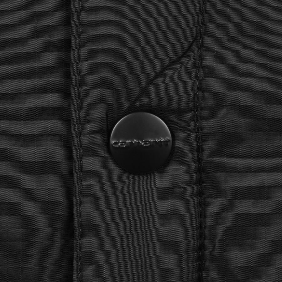 Image number 4 for Carhartt WIP Kandler Padded Overshirt Black