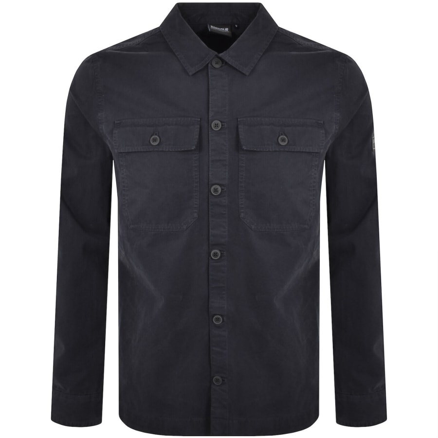Image number 2 for Barbour International Arlo Overshirt Navy