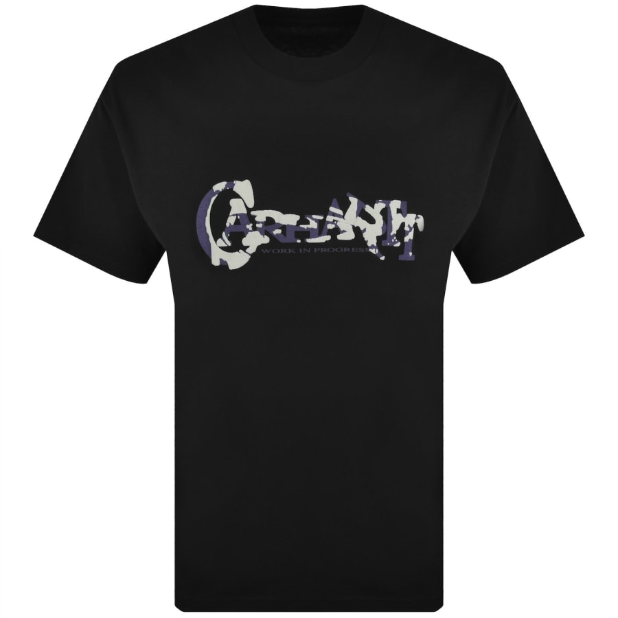 Image number 1 for Carhartt WIP Chinsel Script T Shirt Black
