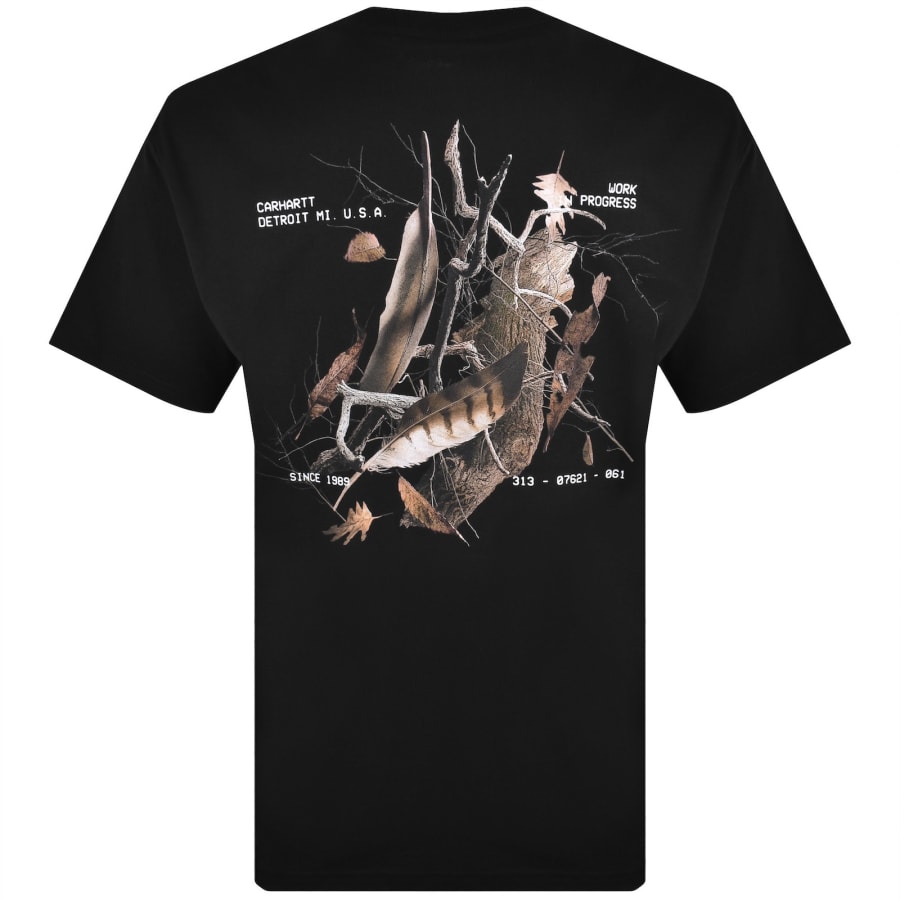 Image number 5 for Carhartt WIP Feather Progress T Shirt Black
